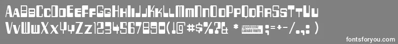 フォント256bytes – 灰色の背景に白い文字