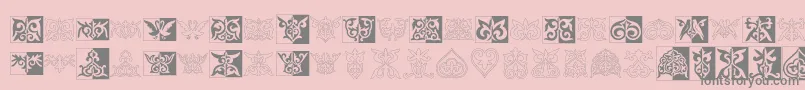 Más sobre la fuente Prt Ornament2 fuente Prt Ornament2 – Fuentes Grises Sobre Fondo Rosa