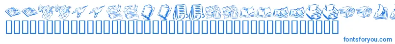 Weitere Informationen zur KrOffice-Schriftart KrOffice-Schriftart – Blaue Schriften