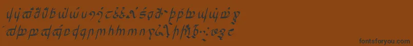 GreifswalderTengwar Font – Black Fonts on Brown Background