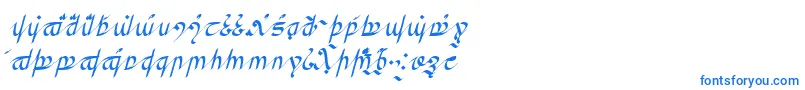 GreifswalderTengwar Font – Blue Fonts on White Background