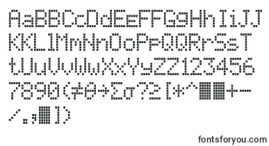 Texasled font – tactile Fonts