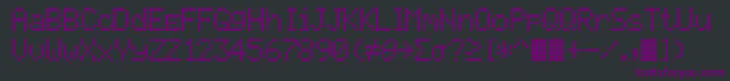 Texasled Font – Purple Fonts on Black Background