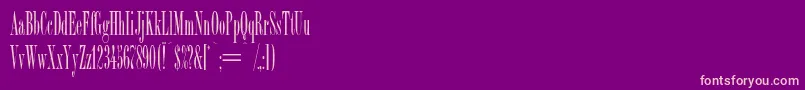 BodanodbNormal Font – Pink Fonts on Purple Background
