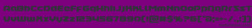 Шрифт Annapolislowercasecond – чёрные шрифты на фиолетовом фоне