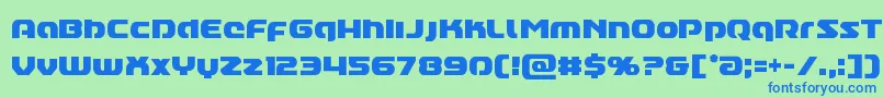 Annapolislowercasecond Font – Blue Fonts on Green Background