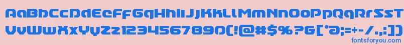 Annapolislowercasecond Font – Blue Fonts on Pink Background