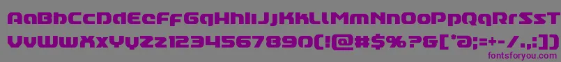 Annapolislowercasecond Font – Purple Fonts on Gray Background