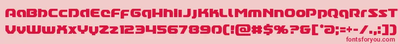 Annapolislowercasecond Font – Red Fonts on Pink Background