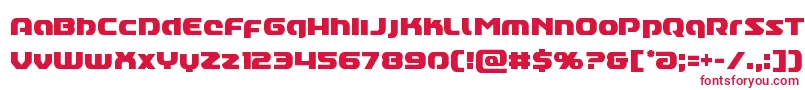 Czcionka Annapolislowercasecond – czerwone czcionki