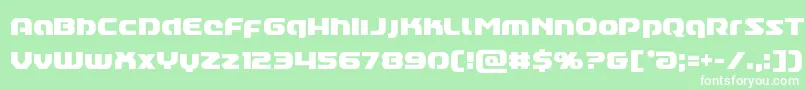 Annapolislowercasecond Font – White Fonts on Green Background