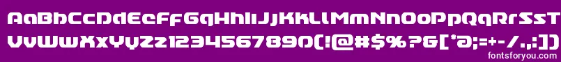 Annapolislowercasecond Font – White Fonts on Purple Background