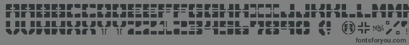 DrawnAndQuartered Font – Black Fonts on Gray Background