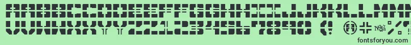 DrawnAndQuartered Font – Black Fonts on Green Background