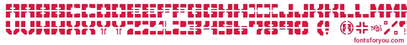DrawnAndQuartered Font – Red Fonts on White Background
