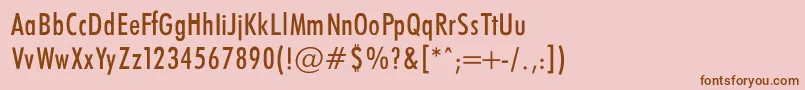 Подробнее о шрифте FuturaCondencedNormalRegular Шрифт FuturaCondencedNormalRegular – коричневые шрифты на розовом фоне