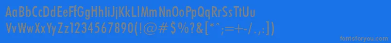 FuturaCondencedNormalRegular Font – Gray Fonts on Blue Background