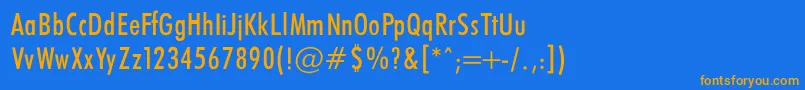 More about FuturaCondencedNormalRegular Font FuturaCondencedNormalRegular Font – Orange Fonts on Blue Background
