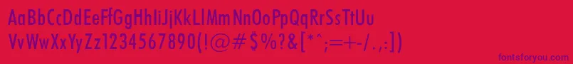 fuente FuturaCondencedNormalRegular – Fuentes Moradas Sobre Fondo Rojo