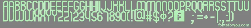 More about Quatro Font Quatro Font – Green Fonts on Gray Background