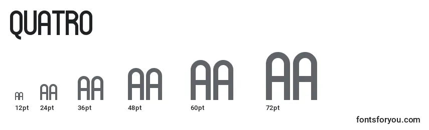 Quatro Font Sizes