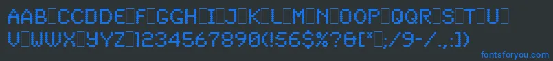 fuente SynchroLetPlain.1.0 – Fuentes Azules Sobre Fondo Negro