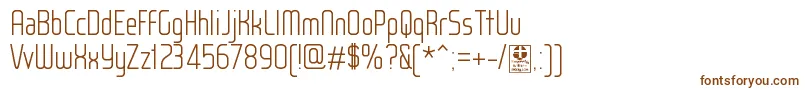 WoxModelistLightDemo Font – Brown Fonts on White Background