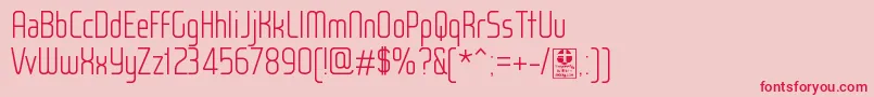 WoxModelistLightDemo Font – Red Fonts on Pink Background