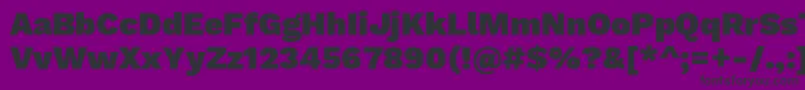 WorksansBlack Font – Black Fonts on Purple Background