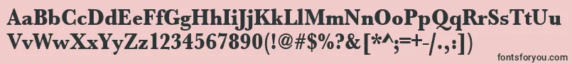 Saiba mais sobre a fonte Urwbaskertextbolextnar Fonte Urwbaskertextbolextnar – fontes pretas em um fundo rosa