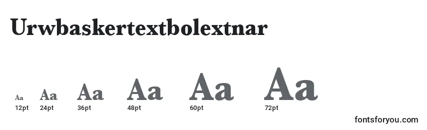 Размеры шрифта Urwbaskertextbolextnar