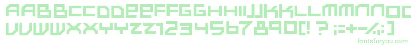 Subotnik-Schriftart – Grüne Schriften