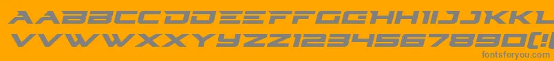 Шрифт Cyberdynexpandital – серые шрифты на оранжевом фоне