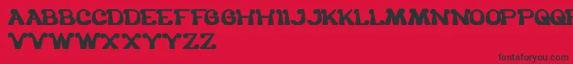 fuente TheOneAndOnlyMe – Fuentes Negras Sobre Fondo Rojo