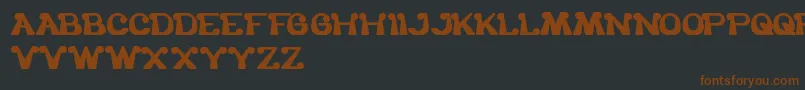 TheOneAndOnlyMe-fontti – ruskeat fontit mustalla taustalla