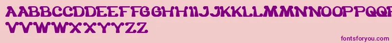 TheOneAndOnlyMe Font – Purple Fonts on Pink Background