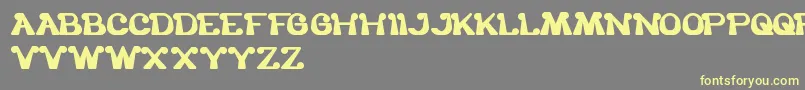 TheOneAndOnlyMe Font – Yellow Fonts on Gray Background