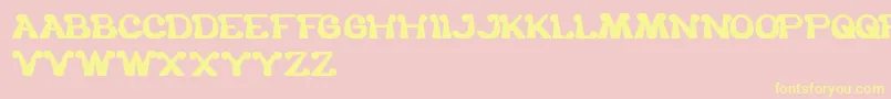 TheOneAndOnlyMe Font – Yellow Fonts on Pink Background