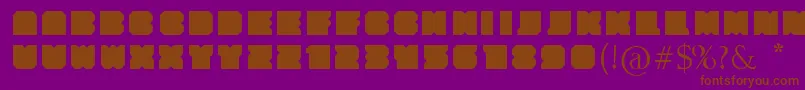 Qdrd Font – Brown Fonts on Purple Background