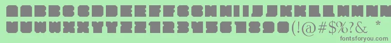 Qdrd Font – Gray Fonts on Green Background