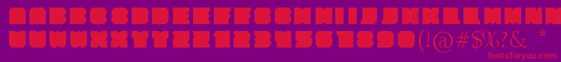 Qdrd Font – Red Fonts on Purple Background