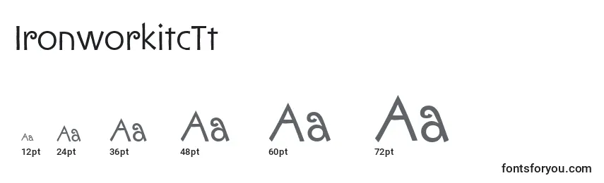 IronworkitcTt Font Sizes