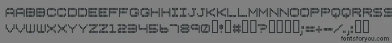 Verti Font – Black Fonts on Gray Background