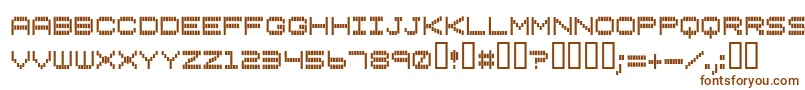 Шрифт Verti – коричневые шрифты на белом фоне