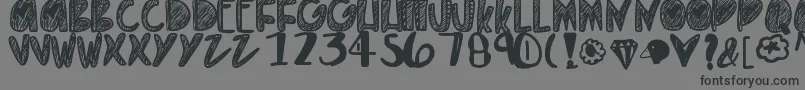 Everythinggold Font – Black Fonts on Gray Background