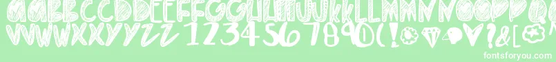 Everythinggold Font – White Fonts on Green Background