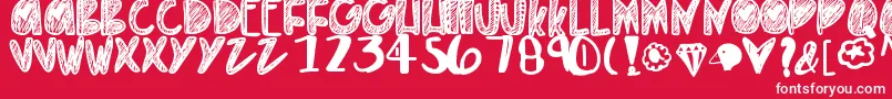 Everythinggold Font – White Fonts on Red Background