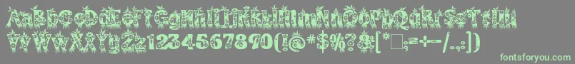 KingthingsAnnex Font – Green Fonts on Gray Background