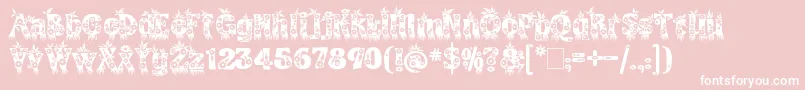 KingthingsAnnex Font – White Fonts on Pink Background