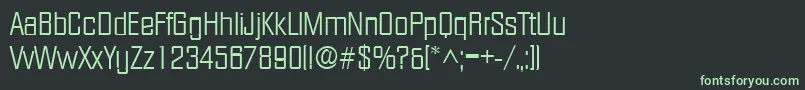 Шрифт FacetlightRegular – зелёные шрифты на чёрном фоне